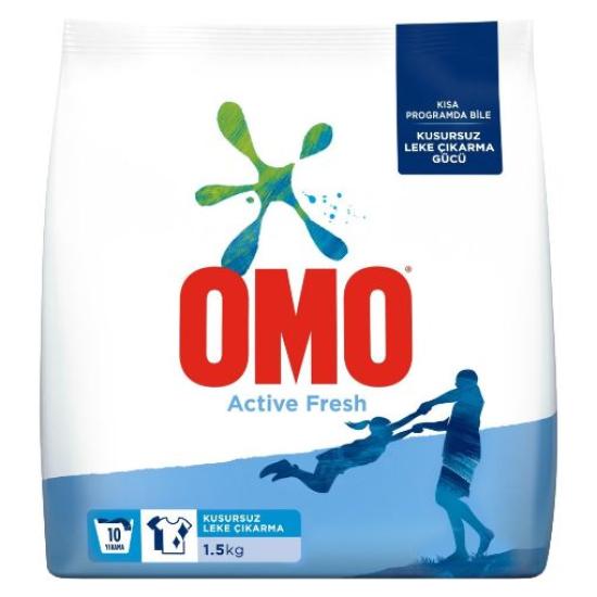 Omo Matik 1,5 Kg. Active Fresh ( toz deterjan ) (24’lü)